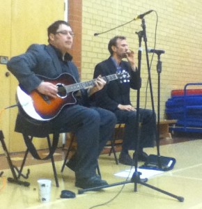 John and Tim at Laxey School 190313 - Copy